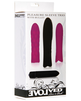 Evolved Pleasure Sleeve Trio W/bullet Evolved Pleasure Sleeve Trio W/bullet