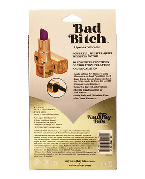 Naughty Bits Bad Bitch Lipstick Vibrator - Purple Naughty Bits Bad Bitch Lipstick Vibrator - Purple