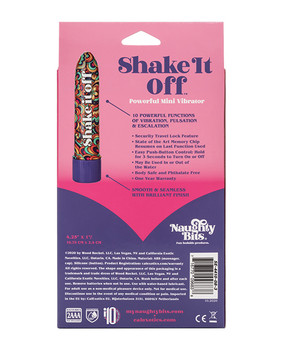 Naughty Bits Shake It Off Powerful Mini Vibrator - Multi Color Naughty Bits Shake It Off Powerful Mini Vibrator - Multi Color