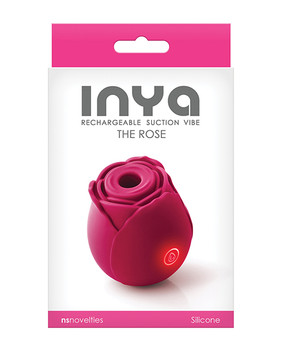 Inya The Rose Rechargeable Suction Vibe - Red Inya The Rose Rechargeable Suction Vibe - Red