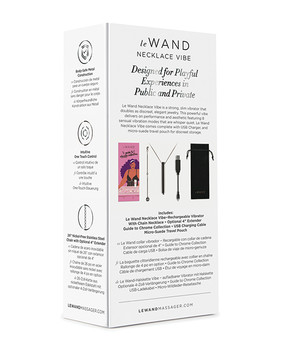 Le Wand Vibrating Necklace - Black Le Wand Vibrating Necklace - Black