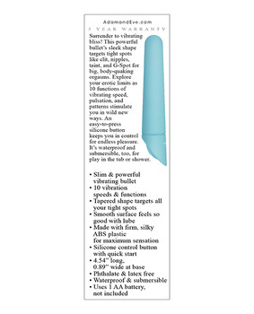 Adam & Eve Eve's Blissful Bullet - Teal Adam & Eve Eve's Blissful Bullet - Teal