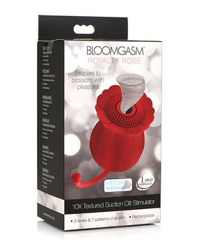 Inmi Bloomgasm Royalty Rose 10x Suction & Clit Stimulator - Red Inmi Bloomgasm Royalty Rose 10x Suction & Clit Stimulator - Red