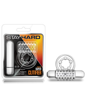 Stay Hard Super Clitifier Cock Ring - Clear