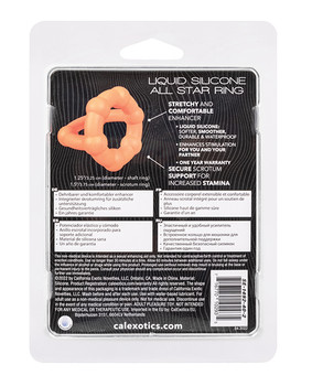 Alpha Liquid Silicone All Star Ring - Orange Alpha Liquid Silicone All Star Ring - Orange