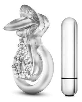 Stay Hard Vibrating Tongue Ring - 10 Function Clear