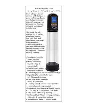 Adam & Eve Adam's Rechargeable Penis Pump - Black Adam & Eve Adam's Rechargeable Penis Pump - Black