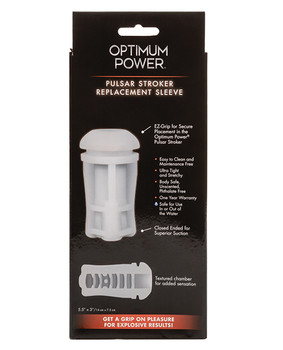 Optimum Power Pulsar Stroker Replacement Sleeve - White Optimum Power Pulsar Stroker Replacement Sleeve - White