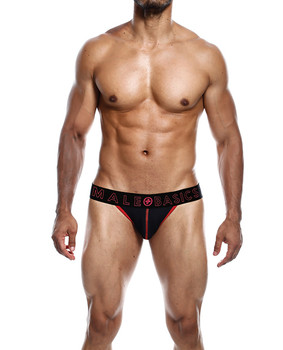 Male Basics Neon Jockstrap Red Sm