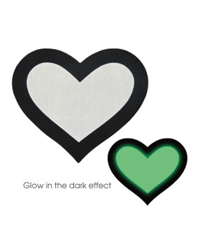Peekaboo Glow In The Dark Hearts - Pack Of 2
