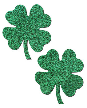 Pastease Premium Glitter Four Leaf Clover - Green O/s Pastease Premium Glitter Four Leaf Clover - Green O/s