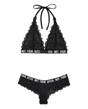Vibes Not Your Bitch Bralette & Cheeky Panty Vibes Not Your Bitch Bralette & Cheeky Panty
