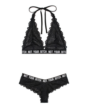 Vibes Not Your Bitch Bralette & Cheeky Panty Vibes Not Your Bitch Bralette & Cheeky Panty