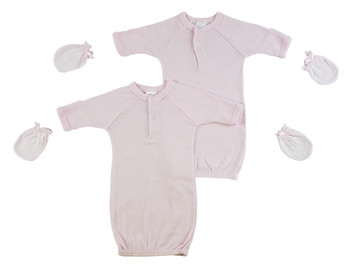 Preemie Girls Gowns And Mittens Preemie Girls Gowns And Mittens