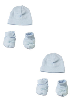 Preemie Cap And Bootie - 4 Pc Set Preemie Cap And Bootie - 4 Pc Set