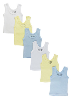 Boys Six Pack Pastel Tank Top