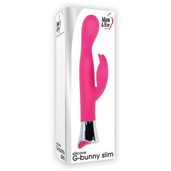 Adam & Eve G-Bunny Slim Silicone Rabbit Vibrator Pink Adam & Eve G-Bunny Slim Silicone Rabbit Vibrator Pink