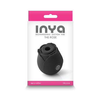 INYA The Rose Rechargeable Suction Vibe Black INYA The Rose Rechargeable Suction Vibe Black