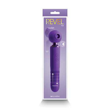 Revel Fae Thrusting & Throbbing Stimulator with Air Pulse Purple Revel Fae Thrusting & Throbbing Stimulator with Air Pulse Purple