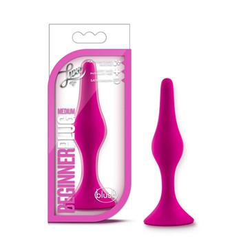 Blush Luxe Silicone Beginner Plug Medium Pink Blush Luxe Silicone Beginner Plug Medium Pink