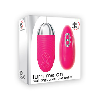 Adam & Eve Turn Me On Love Bullet Rechargeable Remote-Controlled Silicone Egg Vibrator Pink Adam & Eve Turn Me On Love Bullet Rechargeable Remote-Controlled Silicone Egg Vibrator Pink