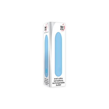 Adam & Eve Eve's Silky Sensations Rechargeable Bullet Vibrator Blue Adam & Eve Eve's Silky Sensations Rechargeable Bullet Vibrator Blue
