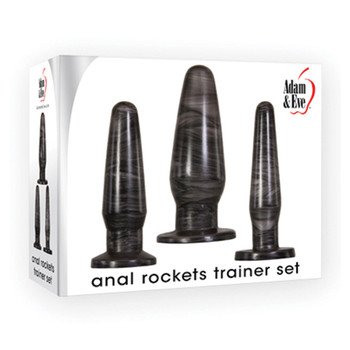 Adam & Eve 3-Piece Anal Rockets Trainer Anal Plug Set Adam & Eve 3-Piece Anal Rockets Trainer Anal Plug Set