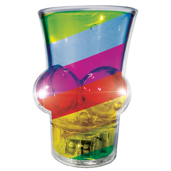 Light Up Rainbow Boobie Shot Glass Light Up Rainbow Boobie Shot Glass