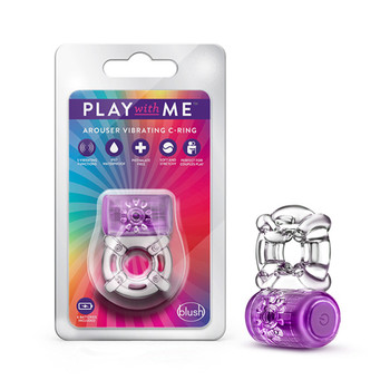 Blush Play with Me One Night Stand Vibrating C-Ring Purple Blush Play with Me One Night Stand Vibrating C-Ring Purple