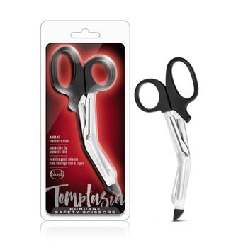 Blush Temptasia Bondage Safety Scissors Black Blush Temptasia Bondage Safety Scissors Black