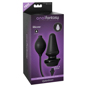 Pipedream Anal Fantasy Elite Collection Inflatable Silicone Anal Plug Black Pipedream Anal Fantasy Elite Collection Inflatable Silicone Anal Plug Black