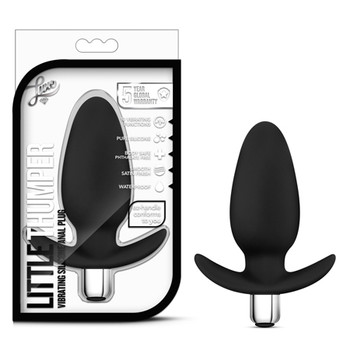 Blush Luxe Little Thumper Vibrating Silicone Anal Plug Black Blush Luxe Little Thumper Vibrating Silicone Anal Plug Black