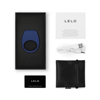 LELO TOR 3 Vibrating Cockring Base Blue LELO TOR 3 Vibrating Cockring Base Blue