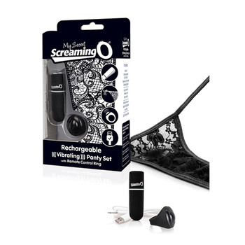 Screaming O My Secret Charged Remote Control Panty Vibe - Black Screaming O My Secret Charged Remote Control Panty Vibe - Black