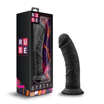 Blush Ruse Jammy Realistic 8 in. Silicone Dildo with Suction Cup Black Blush Ruse Jammy Realistic 8 in. Silicone Dildo with Suction Cup Black
