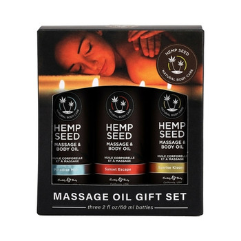 Earthly Body Hemp Seed Massage Oil Summer 2023 Collection 3-Piece Gift Set Earthly Body Hemp Seed Massage Oil Summer 2023 Collection 3-Piece Gift Set