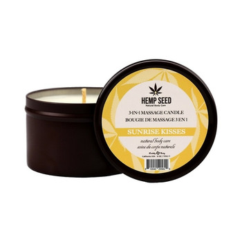 Earthly Body Hemp Seed 3-in-1 Massage Candle Sunrise Kisses 6 oz. Earthly Body Hemp Seed 3-in-1 Massage Candle Sunrise Kisses 6 oz.
