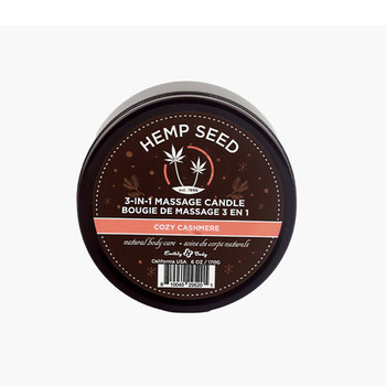 Earthly Body Hemp Seed 3-in-1 Massage Candle Cozy Cashmere 6 oz. / 170 g Earthly Body Hemp Seed 3-in-1 Massage Candle Cozy Cashmere 6 oz. / 170 g