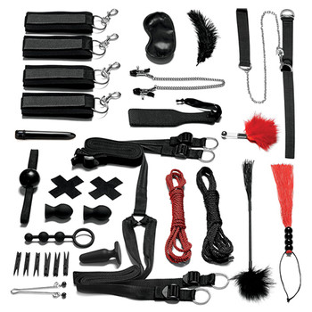 Lux Fetish Everything You Need Bondage In A Box 20-Piece Bedspreader Set Lux Fetish Everything You Need Bondage In A Box 20-Piece Bedspreader Set