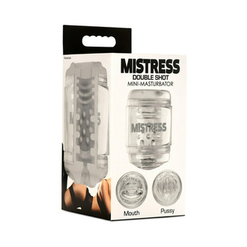 Mistress Double Shot Mouth and Pussy Mini Masturbator Clear Mistress Double Shot Mouth and Pussy Mini Masturbator Clear