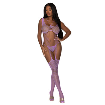 Magic Silk Seamless Body Stocking & G-String Set Lavender OS Magic Silk Seamless Body Stocking & G-String Set Lavender OS