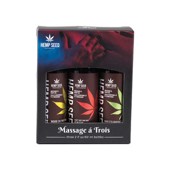 Earthly Body Hemp Seed Holiday 2023 Massage Oil 3-Piece Gift Set 2 oz. Earthly Body Hemp Seed Holiday 2023 Massage Oil 3-Piece Gift Set 2 oz.