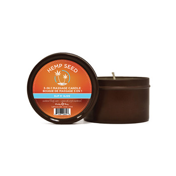 Earthly Body Hemp Seed 3-in-1 Massage Candle Slip 'n' Slide Earthly Body Hemp Seed 3-in-1 Massage Candle Slip 'n' Slide