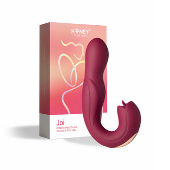 Honey Play Box Joi Pro Rotating Head G-Spot Vibrator and Clit Licker Remote Controlled Maroon Honey Play Box Joi Pro Rotating Head G-Spot Vibrator and Clit Licker Remote Controlled Maroon