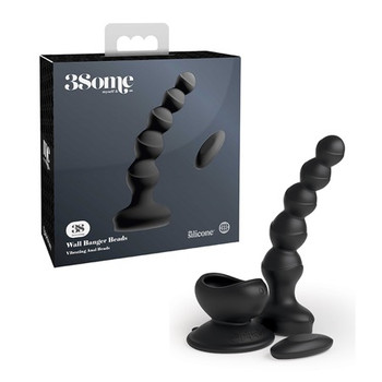 Pipedream 3Some Wall Banger Rechargeable Remote-Controlled Vibrating Anal Beads With Suction Cup Black Pipedream 3Some Wall Banger Rechargeable Remote-Controlled Vibrating Anal Beads With Suction Cup Black
