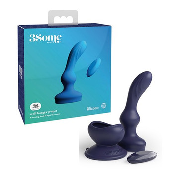 Pipedream 3Some Wall Banger P-Spot Rechargeable Remote-Controlled Vibrating Anal Massager With Suction Cup Blue Pipedream 3Some Wall Banger P-Spot Rechargeable Remote-Controlled Vibrating Anal Massager With Suction Cup Blue