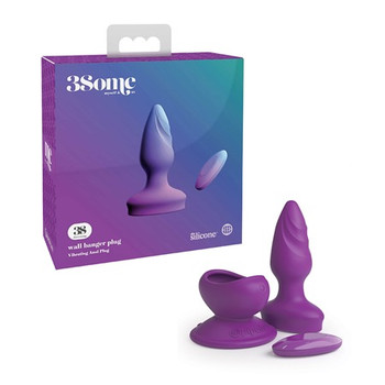 Pipedream 3Some Wall Banger Rechargeable Remote-Controlled Vibrating Anal Plug With Suction Cup Purple Pipedream 3Some Wall Banger Rechargeable Remote-Controlled Vibrating Anal Plug With Suction Cup Purple