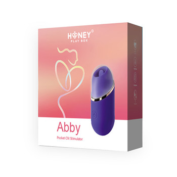 Honey Play Box Abby Mini Clit Tongue Licking Vibrator Purple Honey Play Box Abby Mini Clit Tongue Licking Vibrator Purple