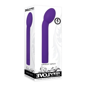 Evolved Sweet Spot Rechargeable Silicone G-Spot Vibrator Purple Evolved Sweet Spot Rechargeable Silicone G-Spot Vibrator Purple