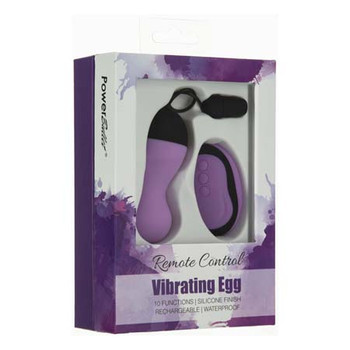 Power Bullet Vibrating Remote Control Egg Purple Power Bullet Vibrating Remote Control Egg Purple